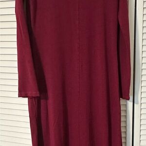 Bryn Walker cotton knit dress burgundy extra small